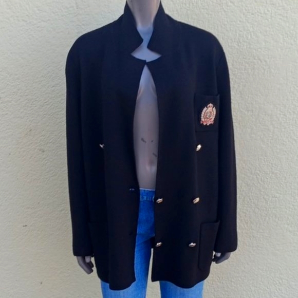 LAUREN RALPH LAUREN LADIES PURE MERINO WOOL CRESTED LUXURY BLAZER (HONG KONG) - Picture 11 of 17